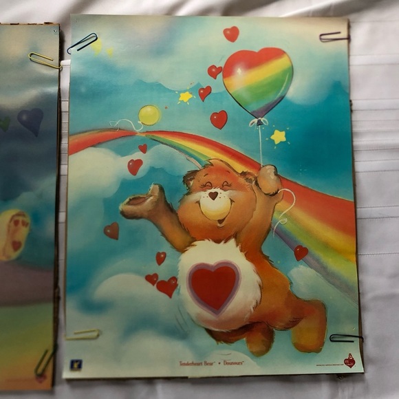 Vtg 1985 Care Bears Posters - Picture 3 of 14